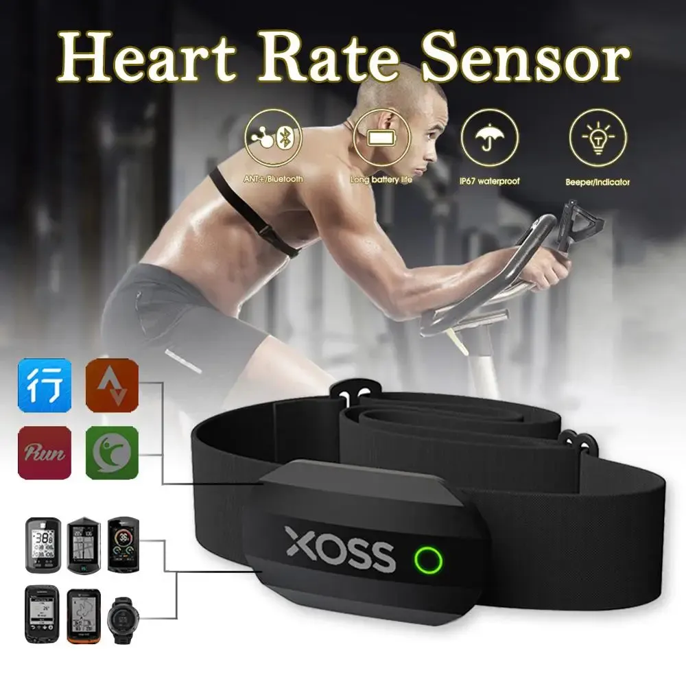 Premium Heart Rate Sensor with Chest Strap – BLE & ANT  Connectivity, IP67 Waterproof, Real-Time Tracking for Cycling, Wahoo, Garmin, Zwift Compatibility
