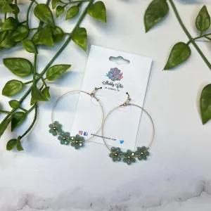 Pretend to Be Flower Earrings - Mint