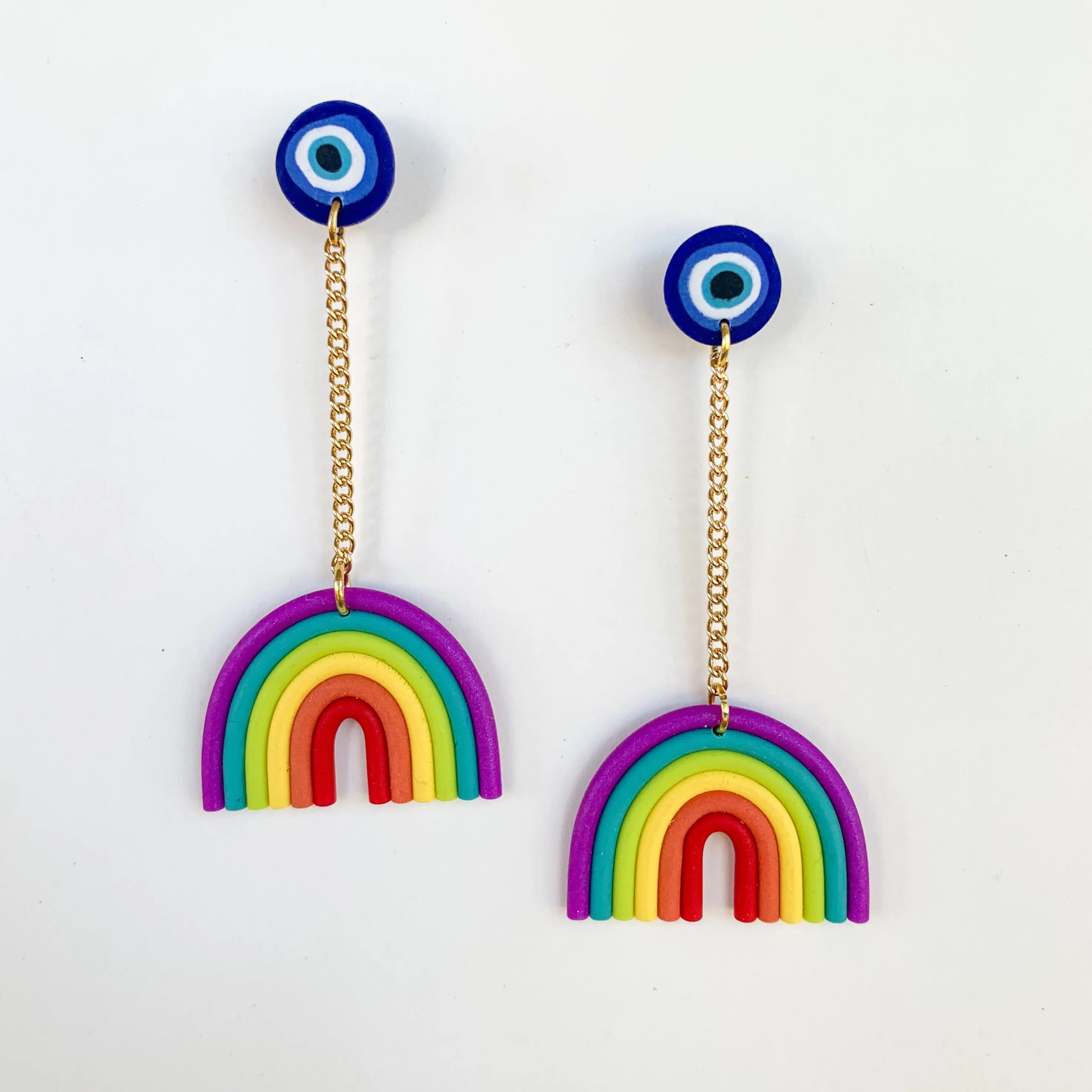 Prismatic Eye Dangle Chain