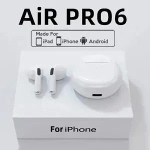 Pro 6 TWS Bluetooth Earphones Wireless Bluetooth Headset Noise