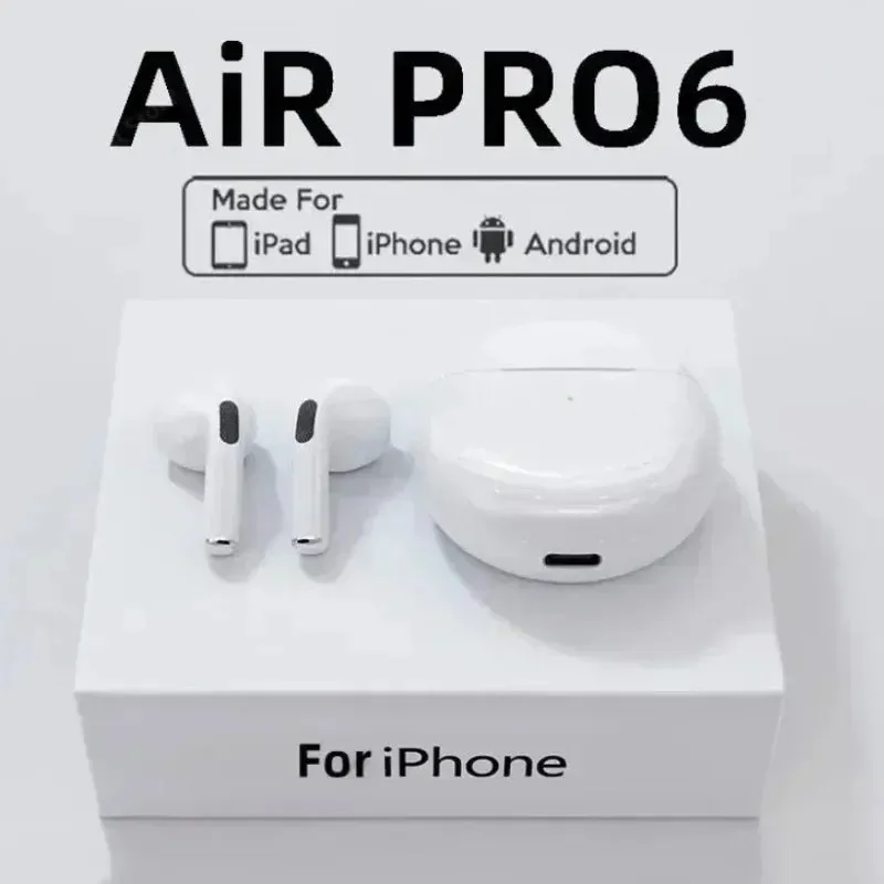 Pro 6 TWS Bluetooth Earphones Wireless Bluetooth Headset Noise