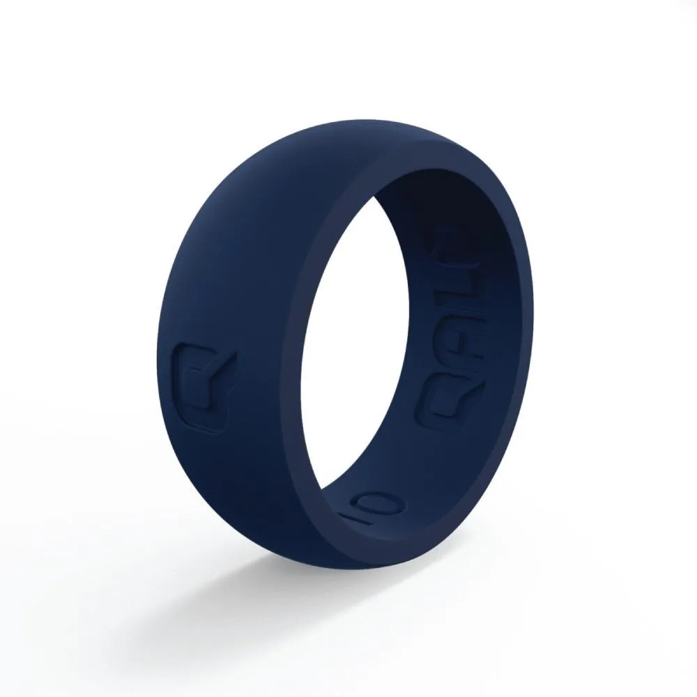 QALO Men's True Blue Q2X Silicone Ring
