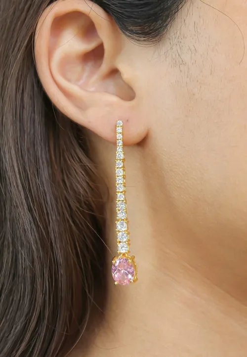 "Marbella Zircon Earrings: Lightweight, 18K Gold or Silver Plated"
Keywords: Marbella, Zircon, Earrings, Lightweight, Gold-plated, Silver-plated.