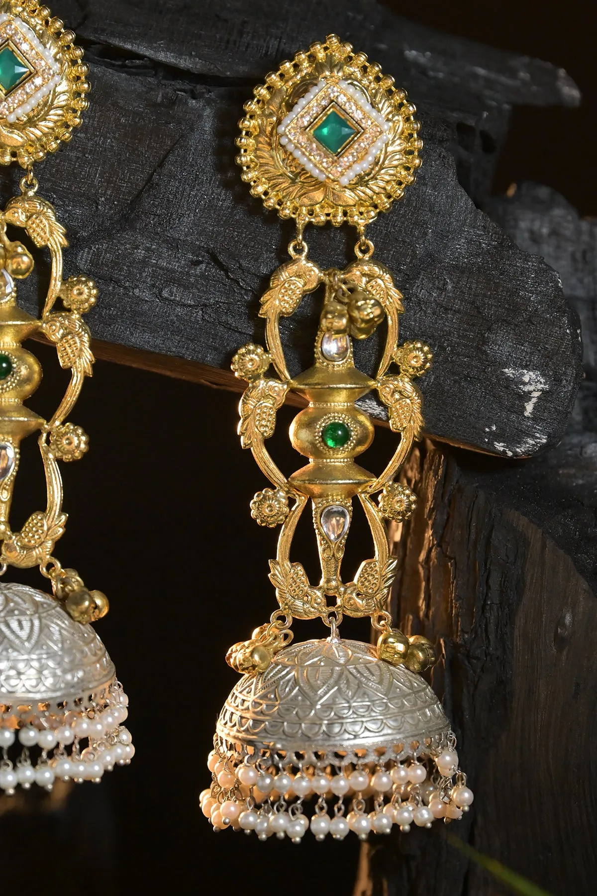 Radiant Golden Lightweight Dangler Earrings