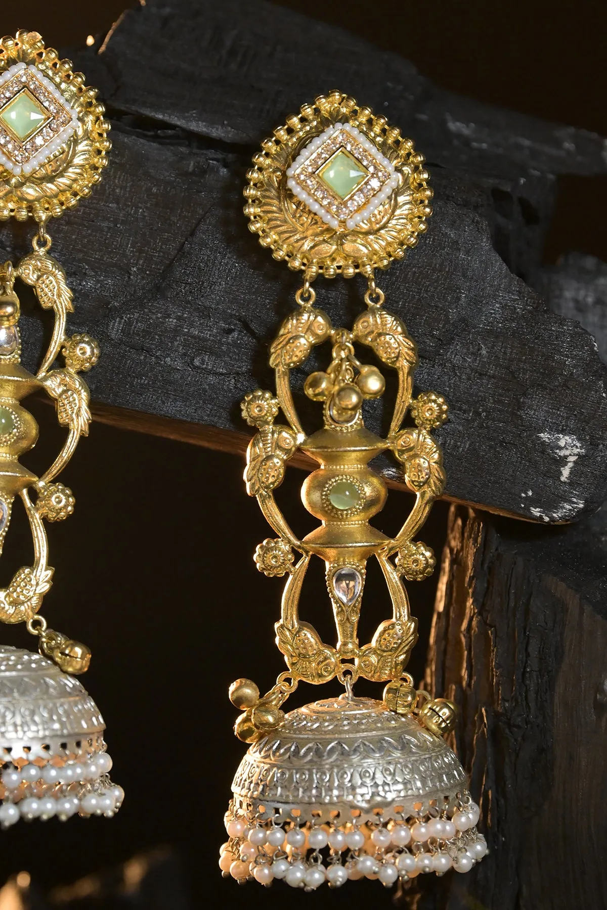Radiant Golden Lightweight Dangler Earrings