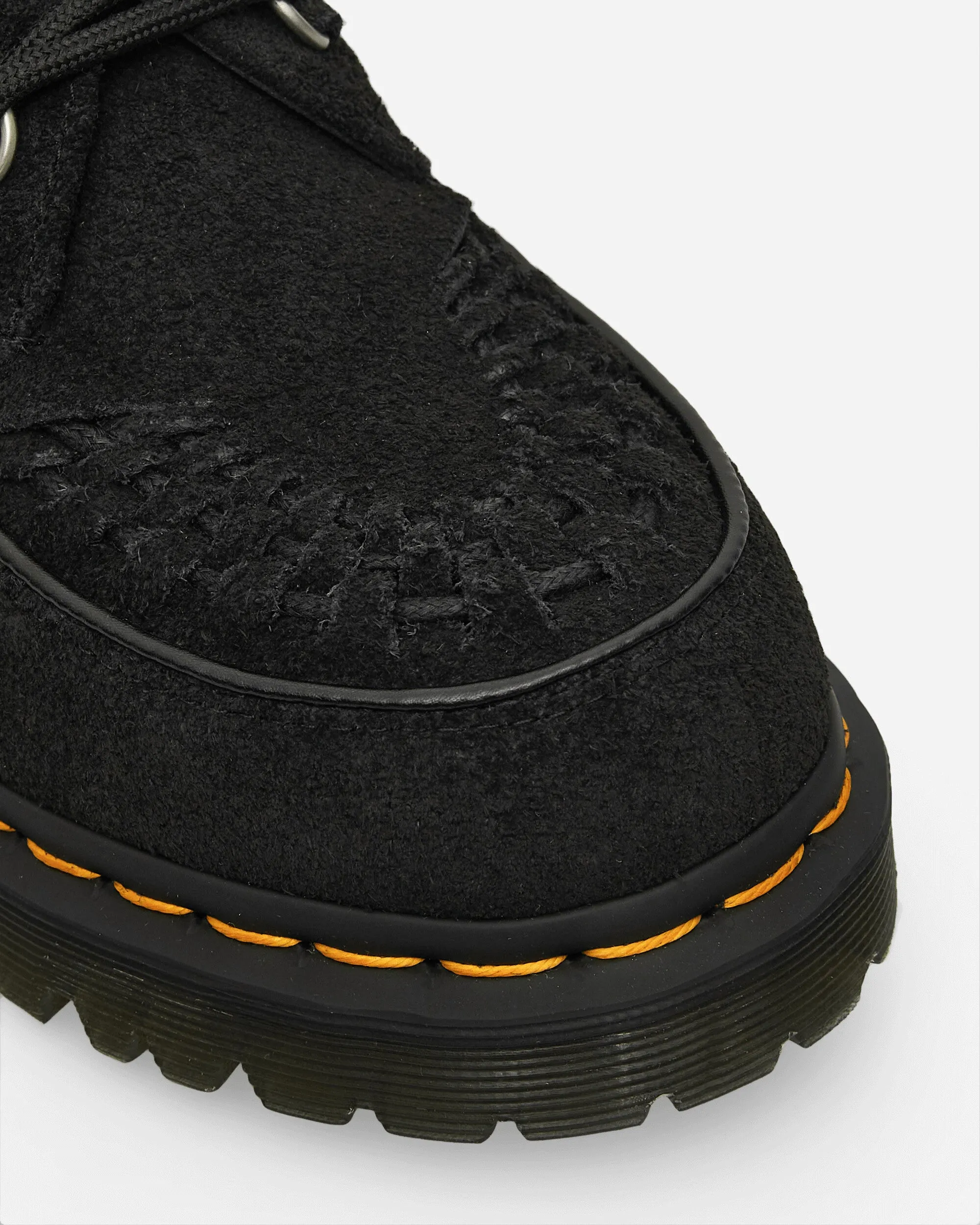 Ramsey Woven Suede Creepers Black