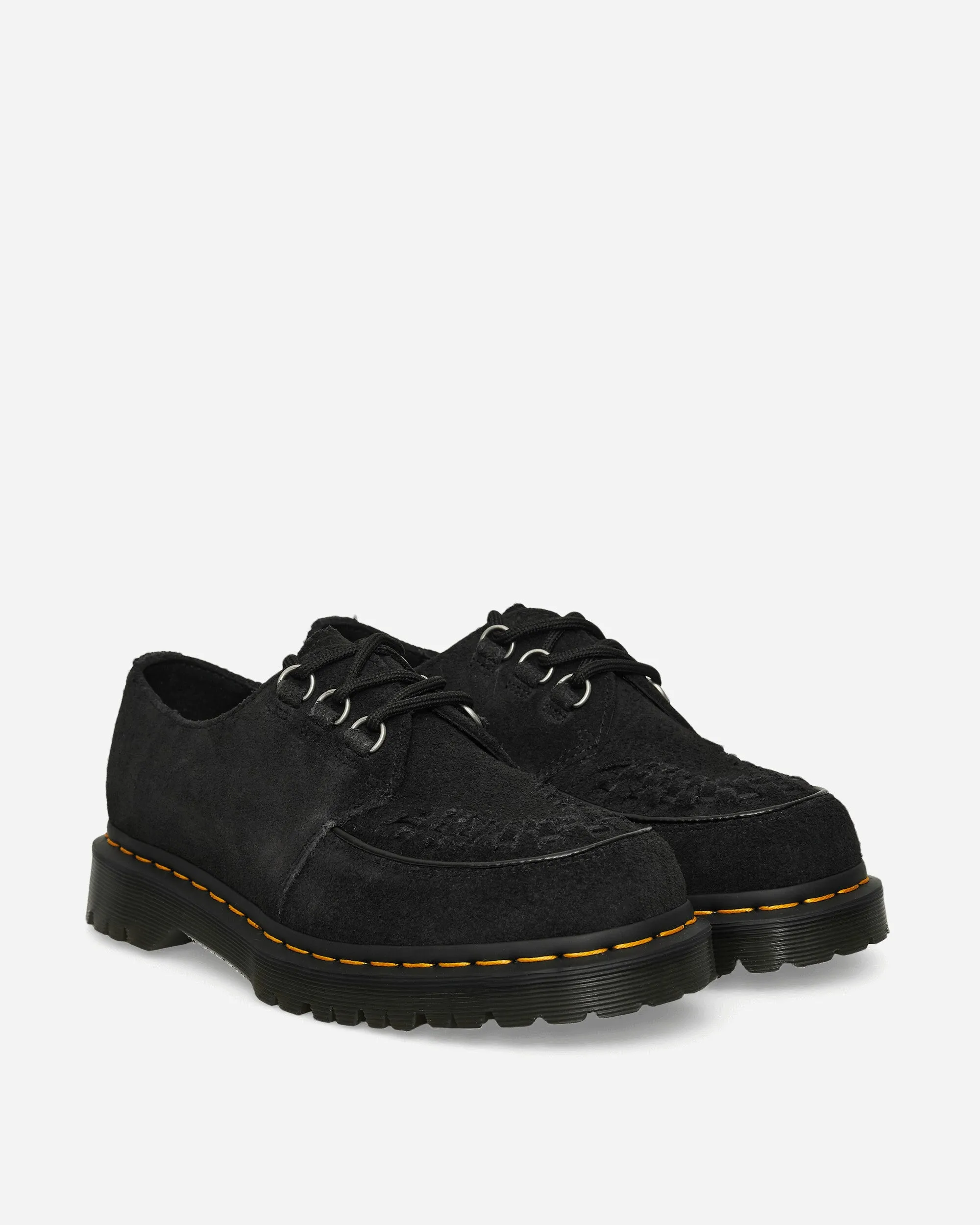 Ramsey Woven Suede Creepers Black