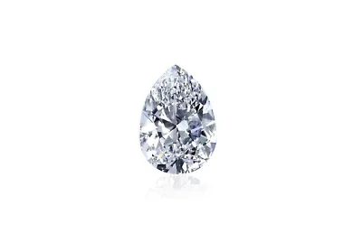 Real Pear Cut Natural Loose Diamond 0.73 CT D Color VS2 Clarity GIA Certified
