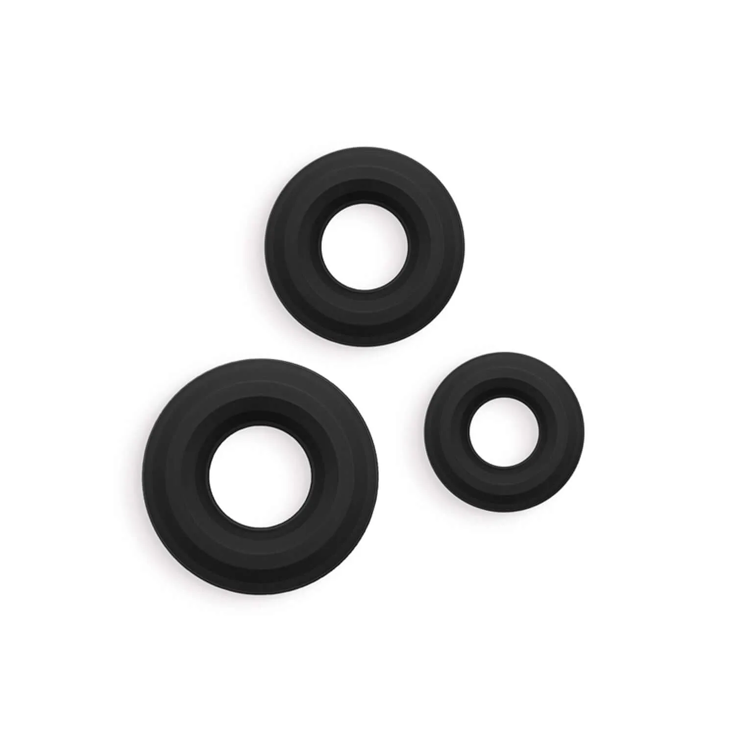 Renegade - 3pc Fireman Cock Rings - Black
