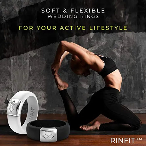 Rinfit Silicone & Metal Wedding Rings