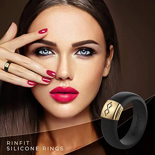 Rinfit Silicone & Metal Wedding Rings