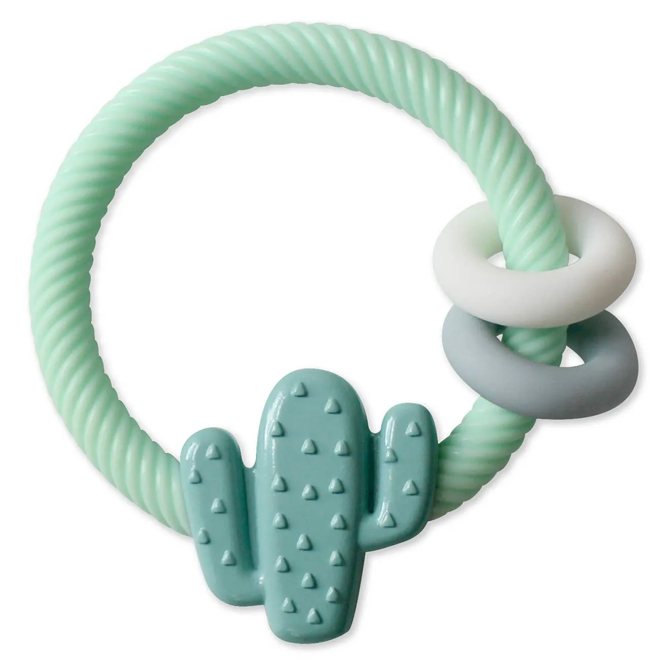 Ritzy Rattle™ Silicone Teether Rattles: Highland Cow