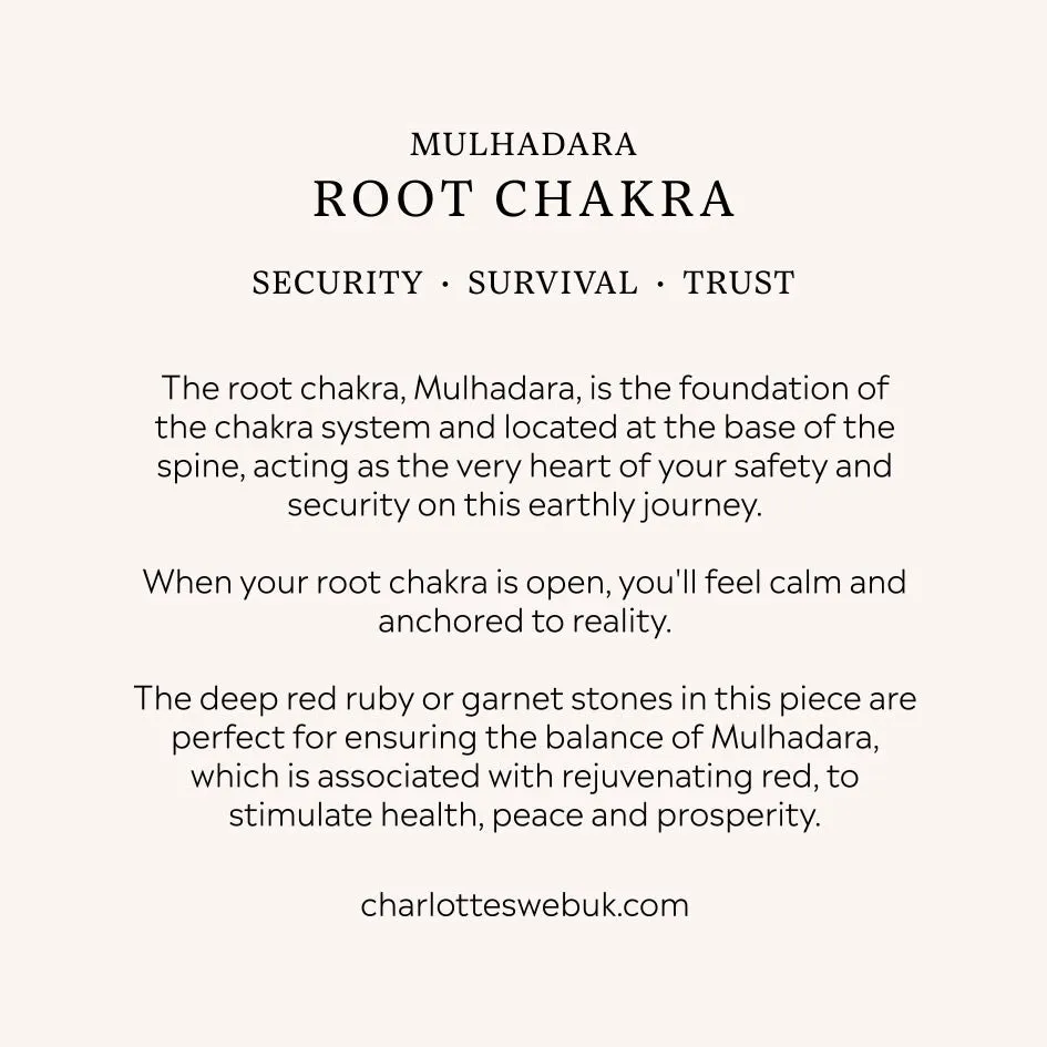 Root Chakra Necklace - Gold