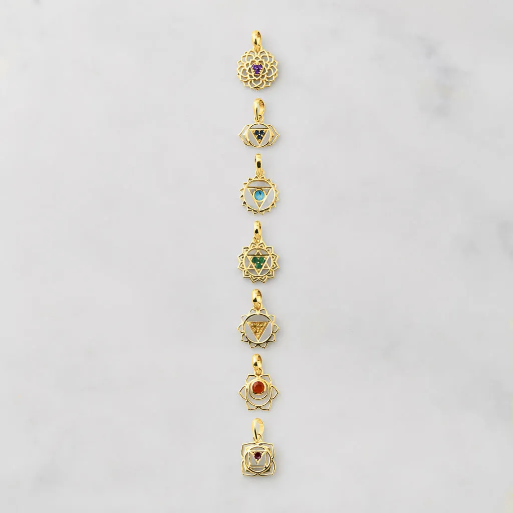 Root Chakra Necklace - Gold