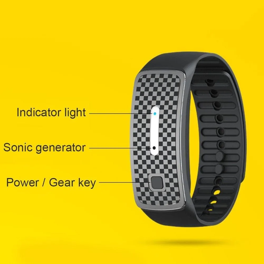 RoyaleGlow Ultrasonic Mosquito Repellent Bracelet - USB Charging