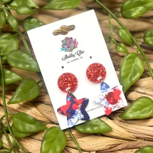 RWB Star Earrings