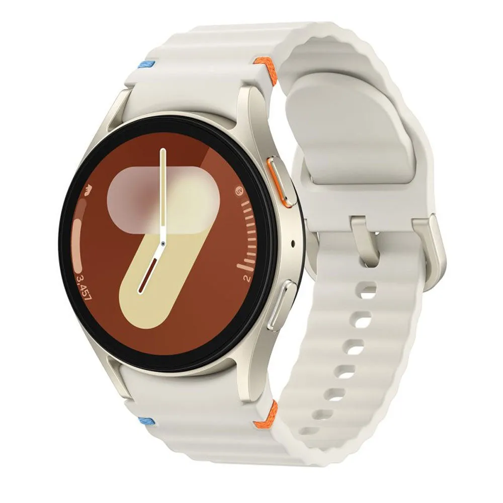 Samsung Galaxy Watch 7 SM-L300 Smart Watch (40mm - GPS) Cream Aluminum Case With Cream Sport Strap