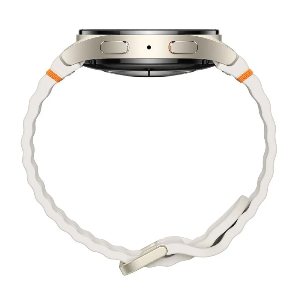 Samsung Galaxy Watch 7 SM-L300 Smart Watch (40mm - GPS) Cream Aluminum Case With Cream Sport Strap