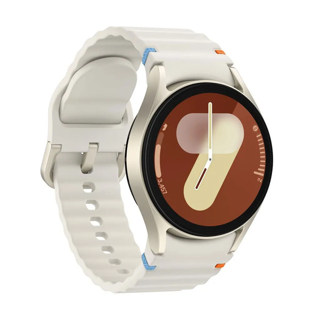 Samsung Galaxy Watch 7 SM-L300 Smart Watch (40mm - GPS) Cream Aluminum Case With Cream Sport Strap