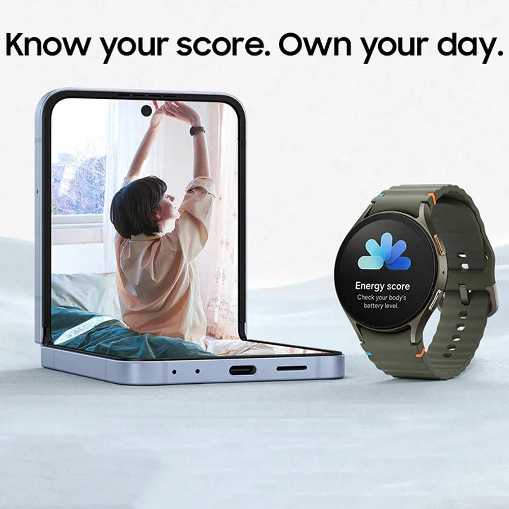 Samsung Galaxy Watch 7 SM-L300 Smart Watch (40mm - GPS) Cream Aluminum Case With Cream Sport Strap