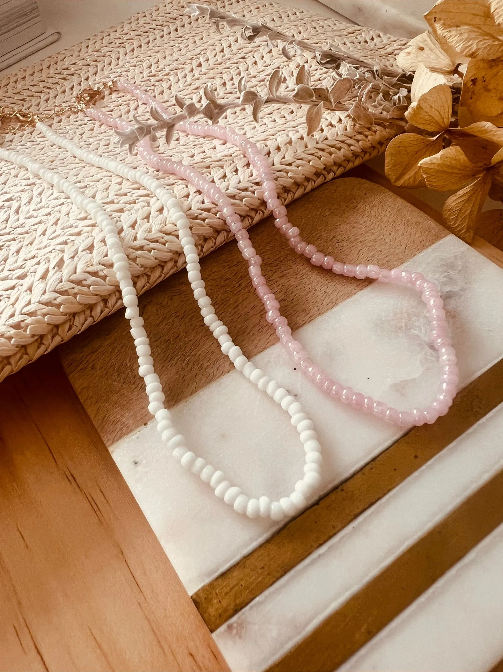 Seed Bead Boho Necklaces