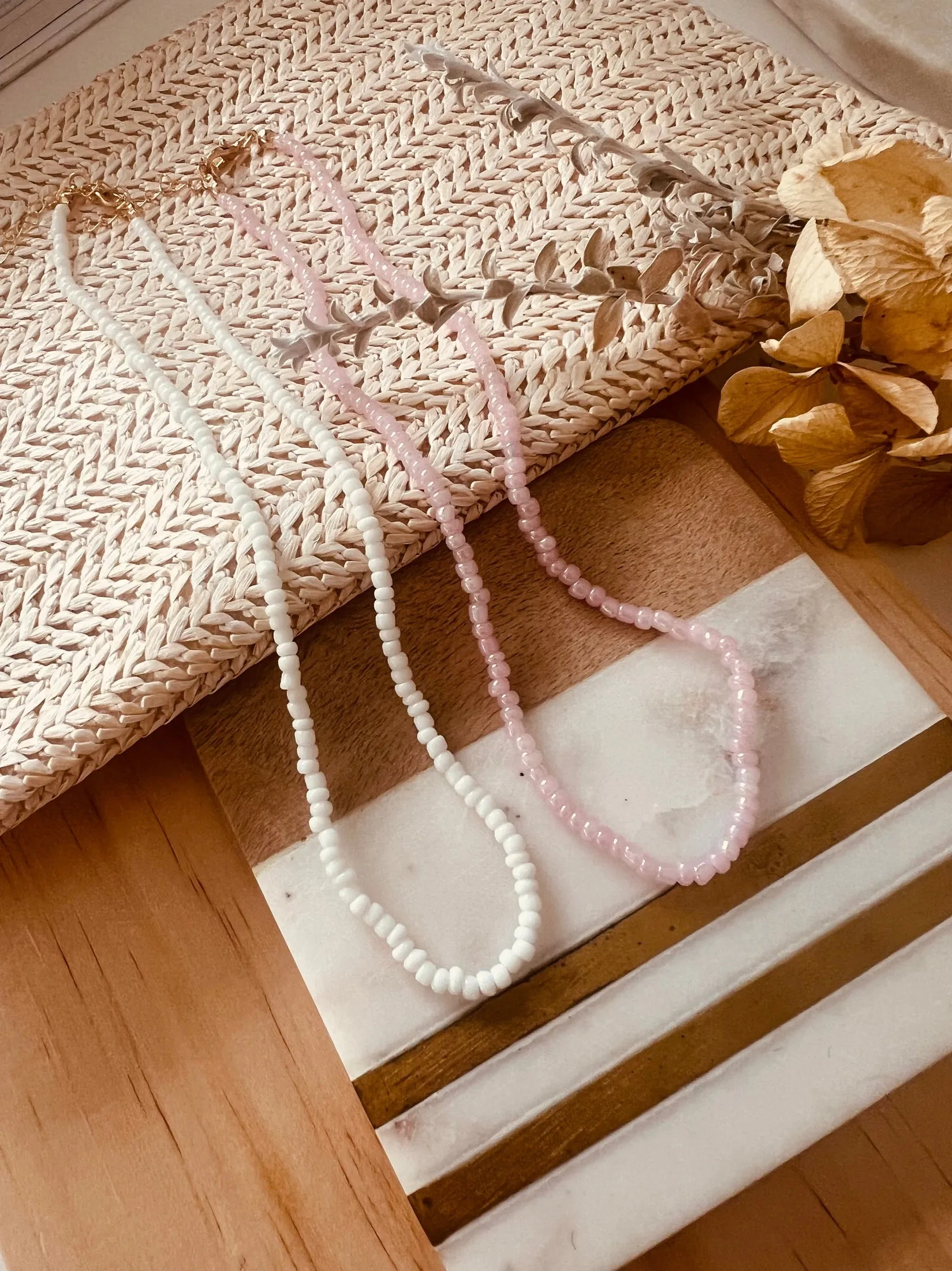 Seed Bead Boho Necklaces