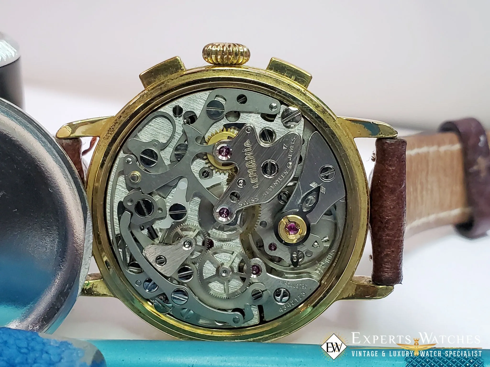 Serviced Ed Heuer Cie Moonphase Chronograph 125th Anniversary Edition Lemania