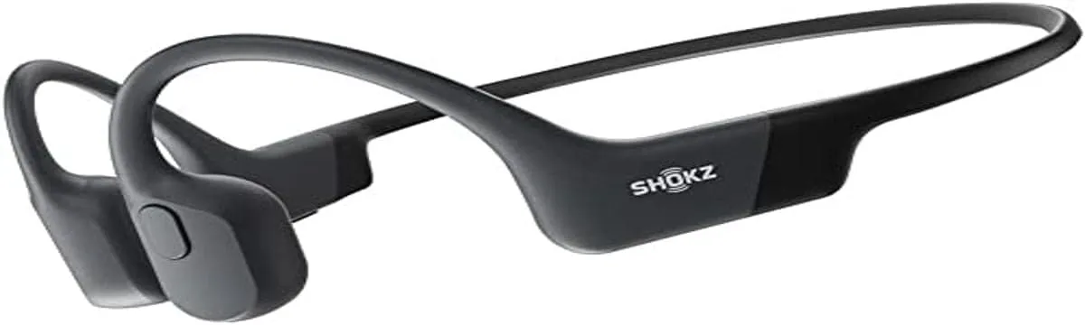 SHOKZ S803MBK OpenRun Bone Conduction Sport Headphones, IP67 waterproof Rating, Up to 8 Hours Battery Life - Black