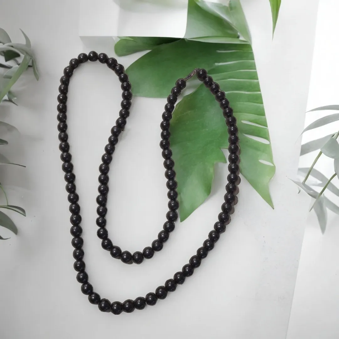 Shungite Necklace - 100 X 8mm Round Beads