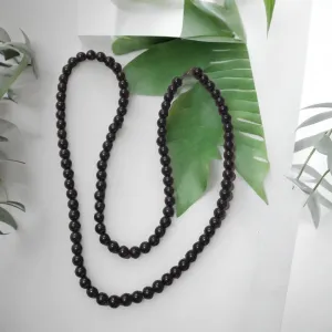 Shungite Necklace - 100 X 8mm Round Beads