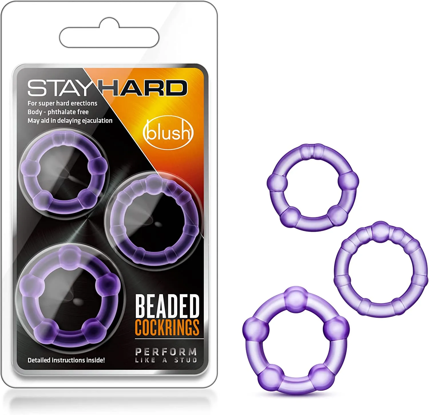 Silicone Cock Ring Trio Pack ~ StayHard