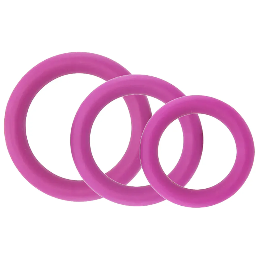 Silicone Cock Rings #2 in Purple