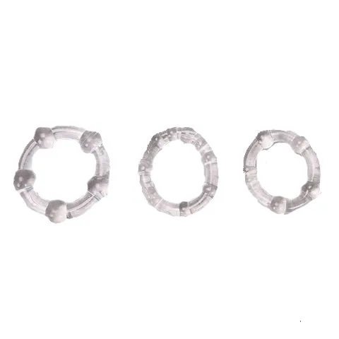 Silicone Cock Rings Set 3 Colours