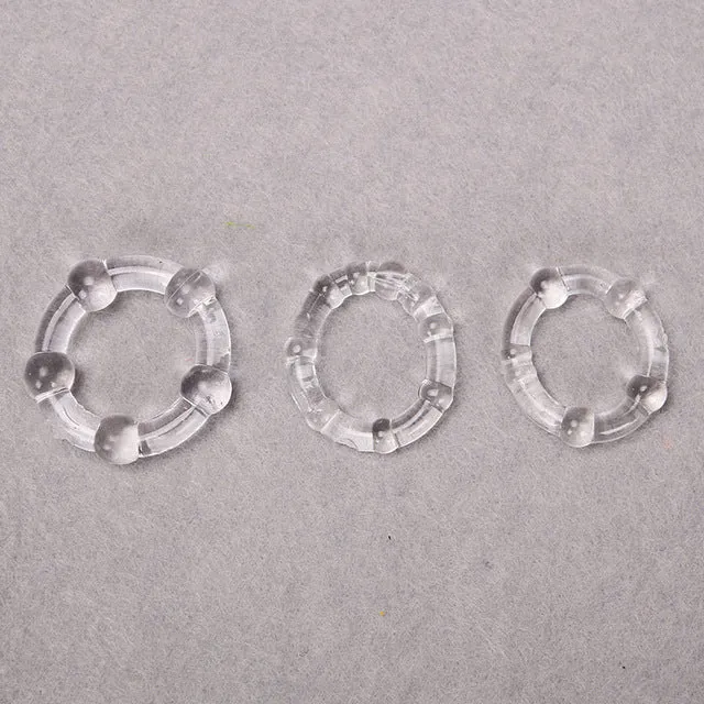 Silicone Cock Rings Set 3 Colours