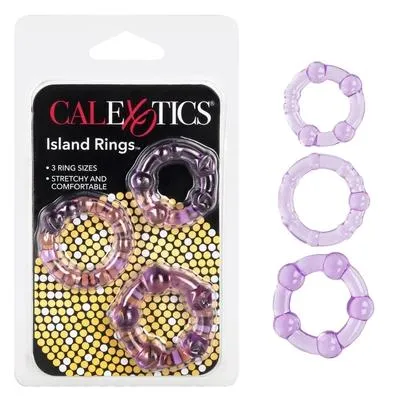 SILICONE ISLAND RINGS PURPLE