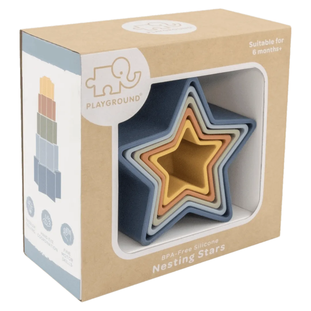 Silicone Nesting Stars - Multi
