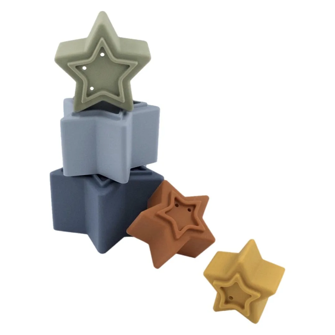 Silicone Nesting Stars - Multi