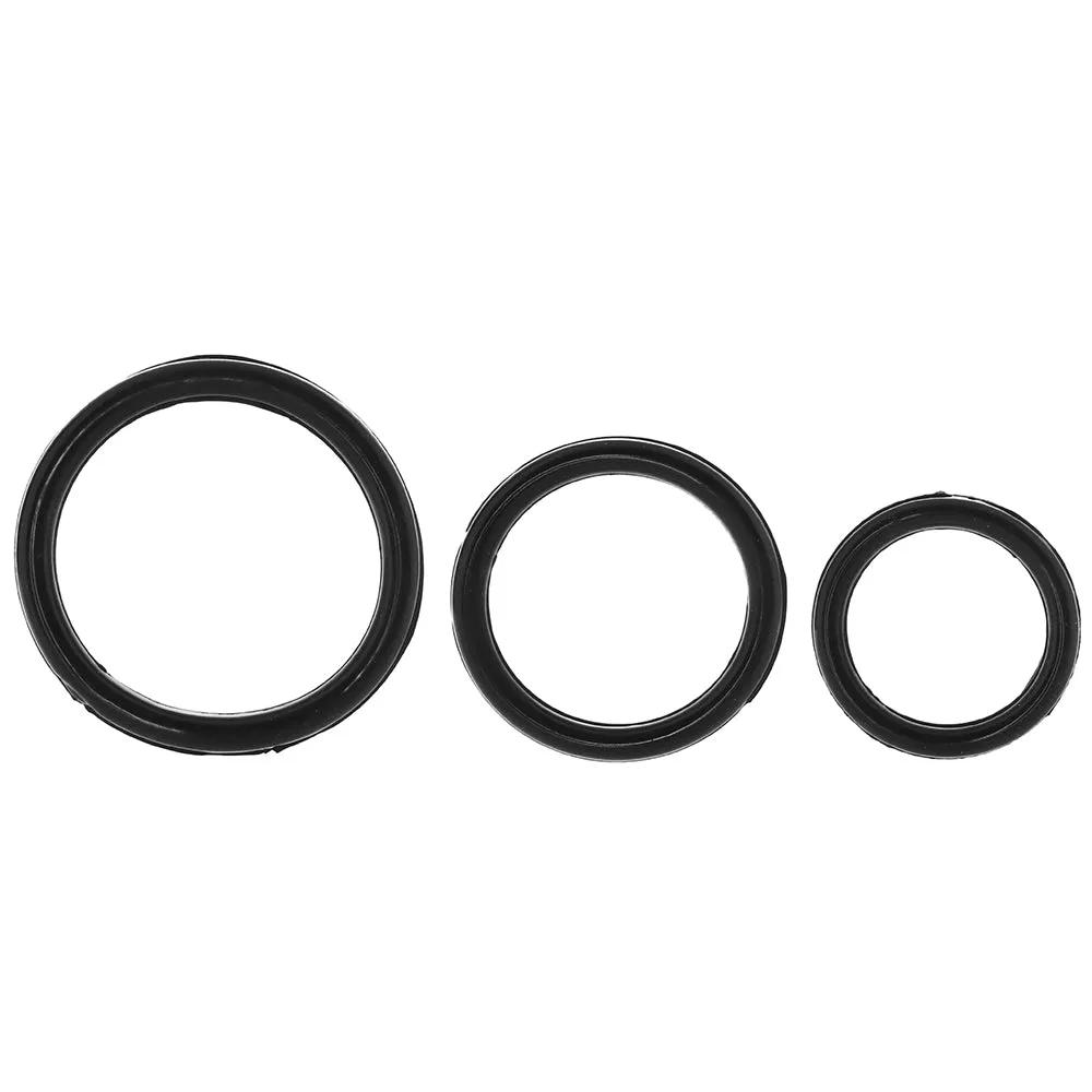Silicone Support Rings in Black