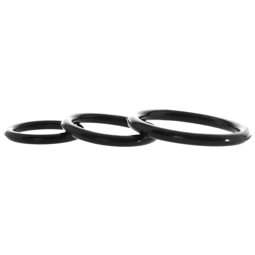 Silicone Support Rings in Black
