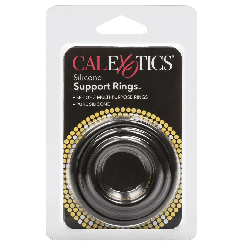 Silicone Support Rings in Black