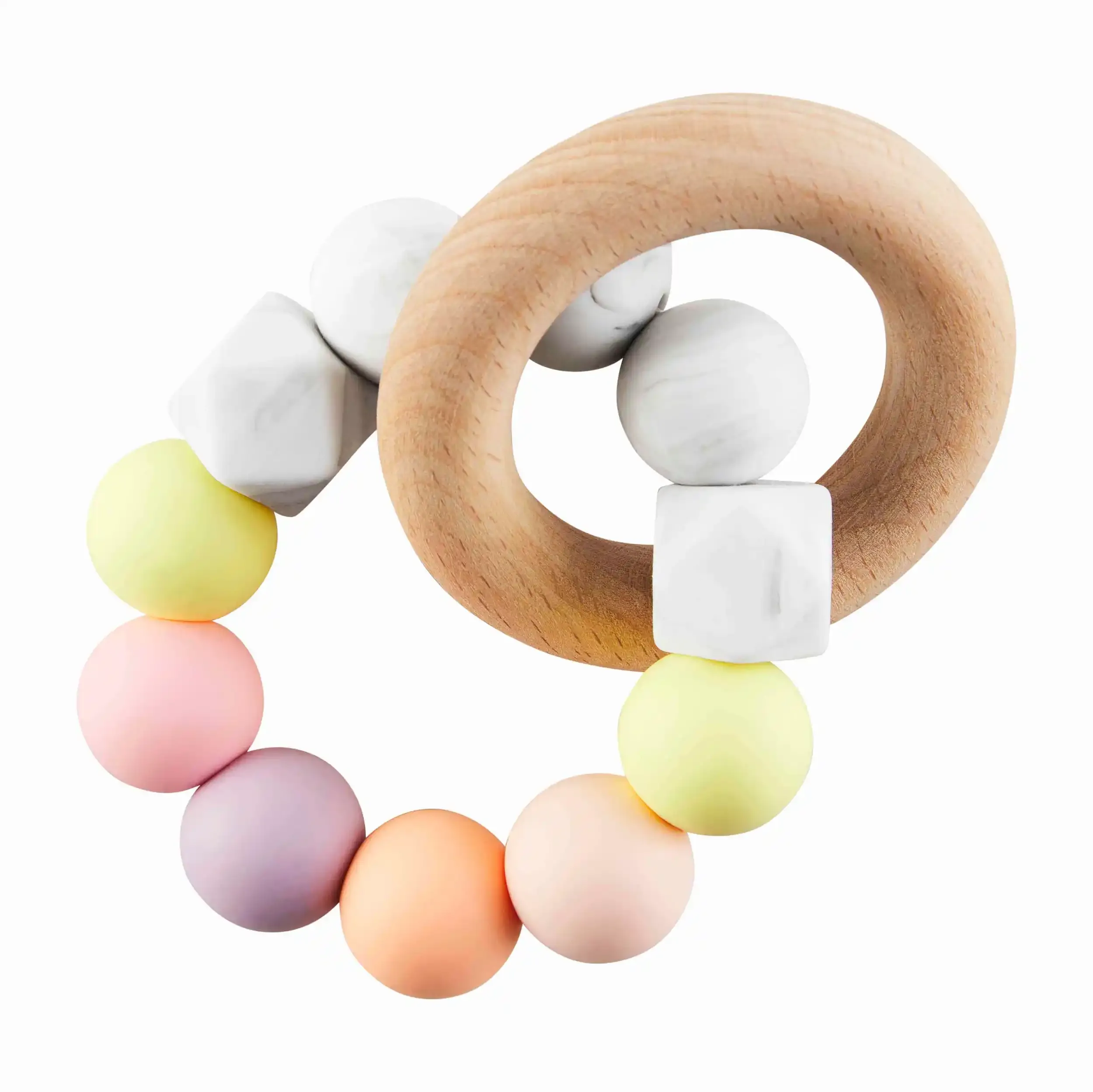 Silicone   Wood Teether