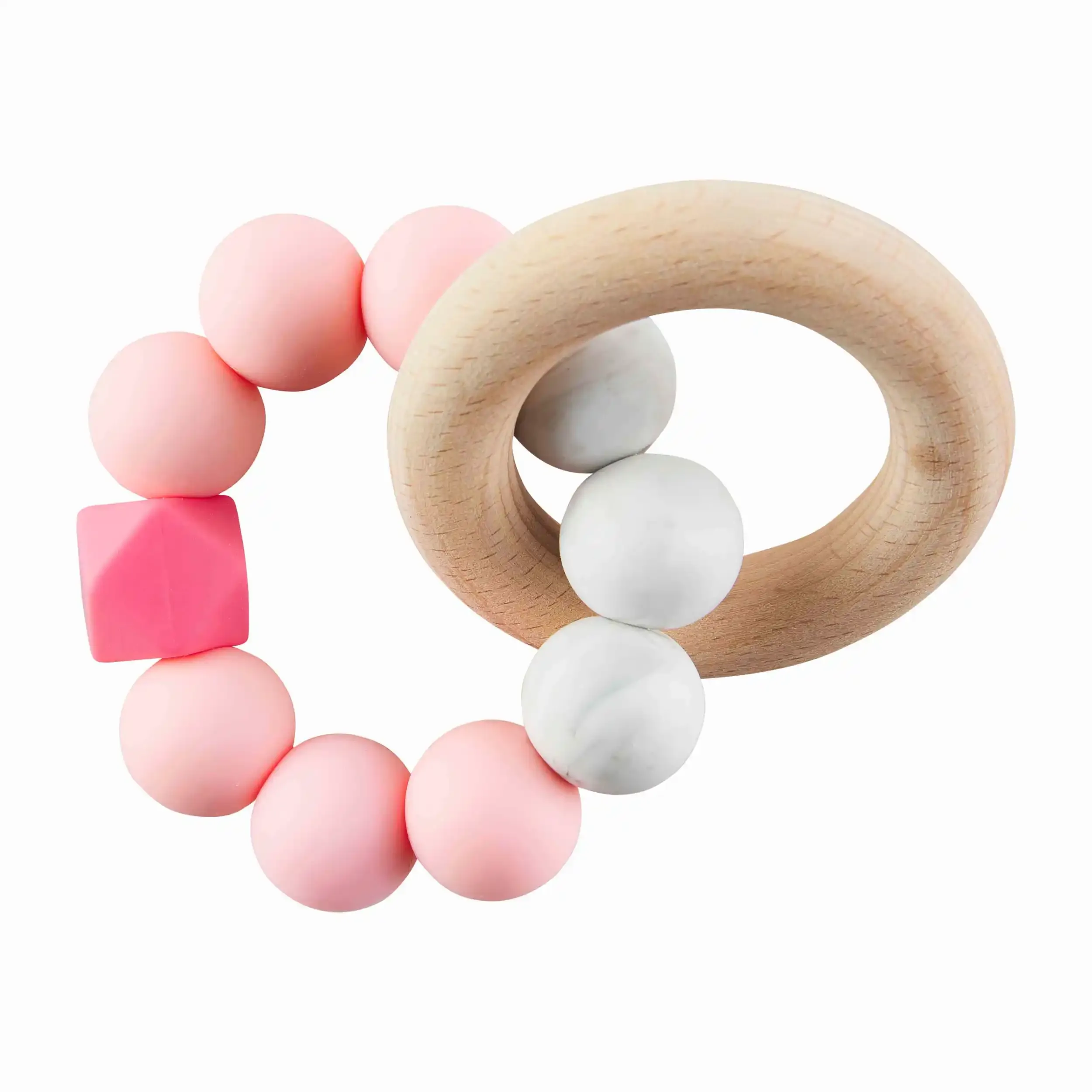 Silicone   Wood Teether