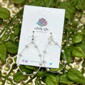 Silver and Pearl Earrings