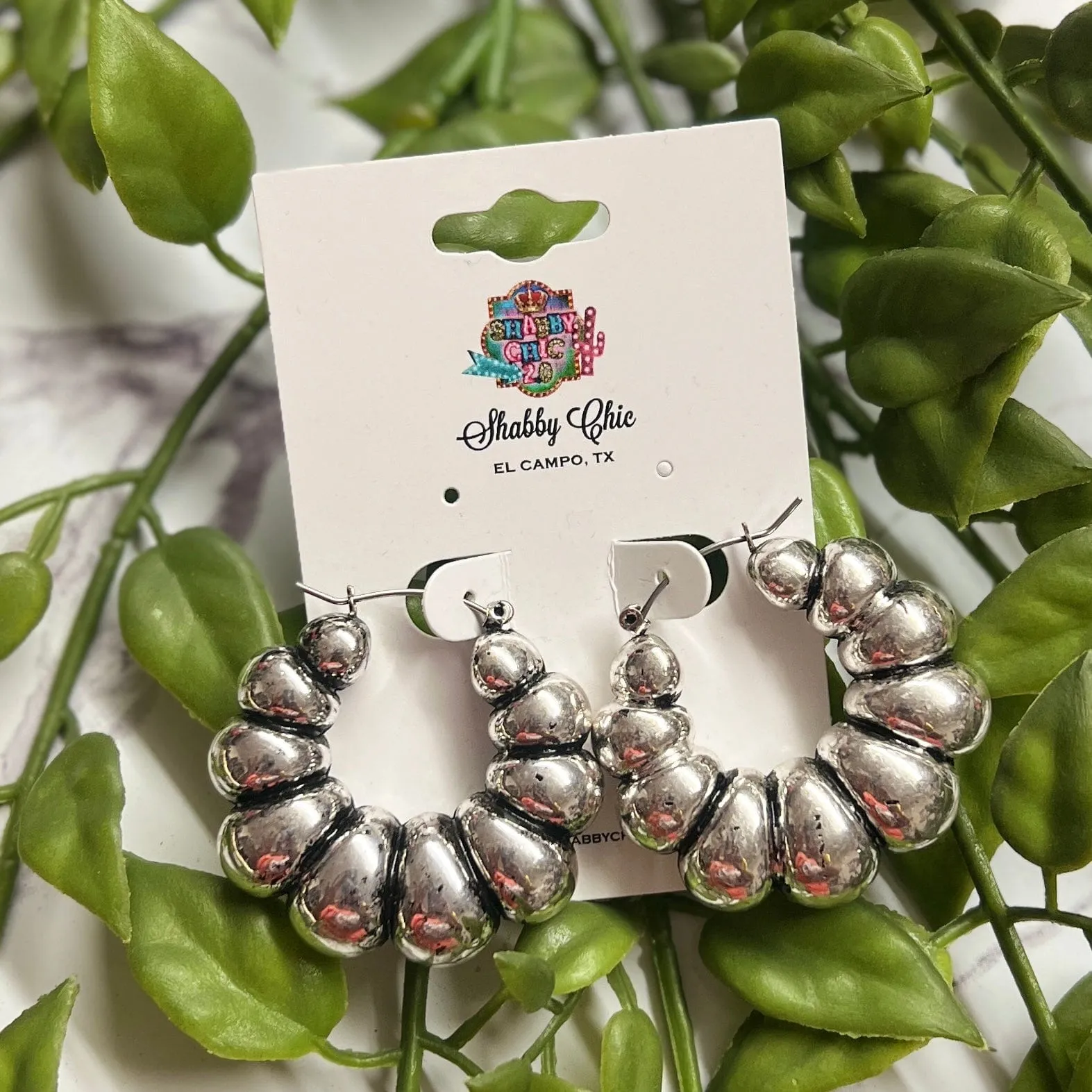 Silver Shrimp Earrings