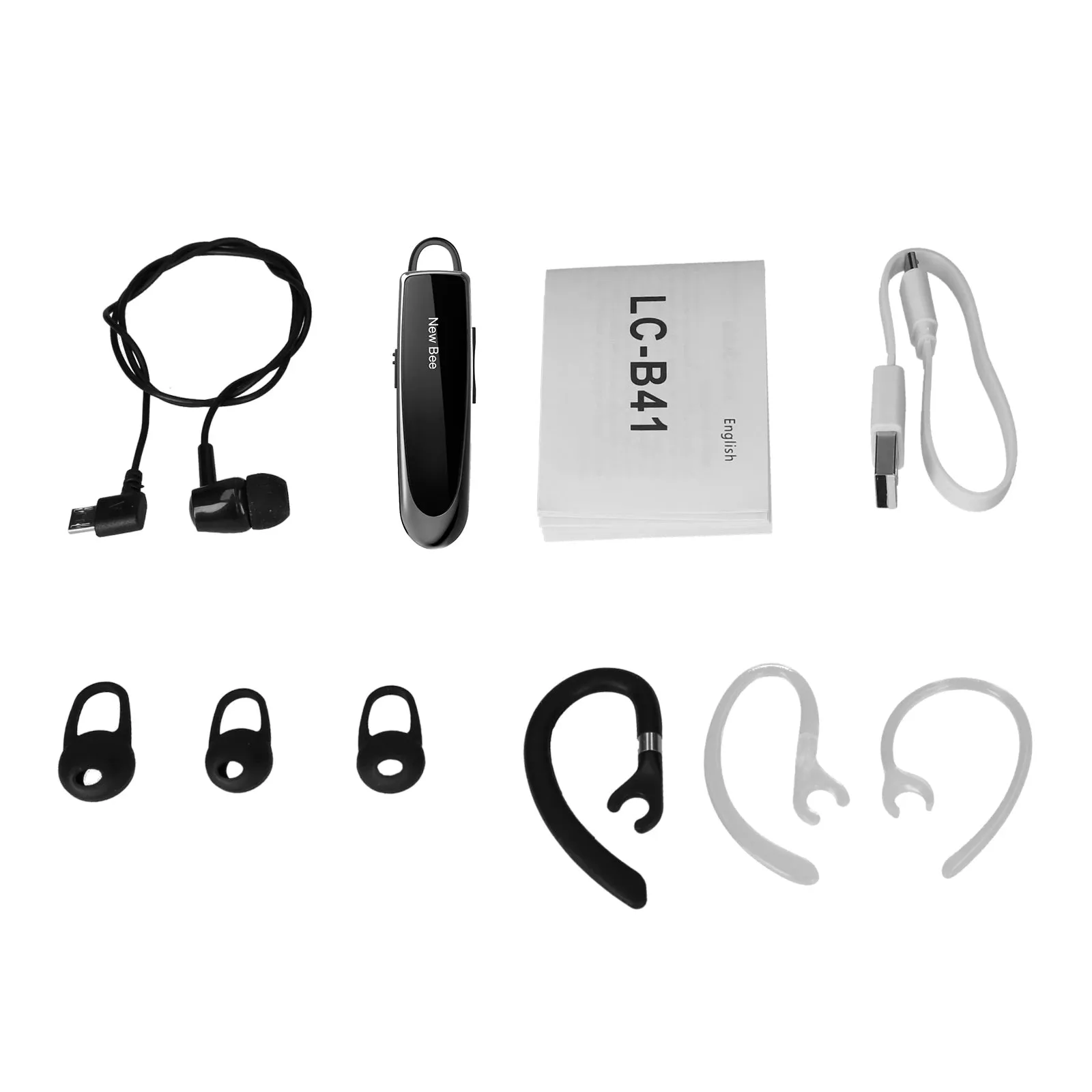 Single Wireless Bluetooth Headset Earphone - Noise Cancelling Mic - Sports Headphone - Hands-Free Earbuds