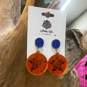 Small Round Team Earrings