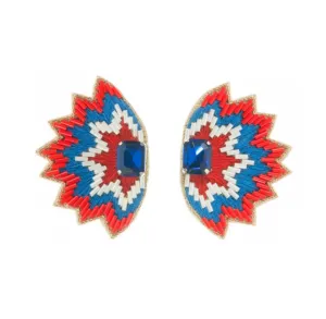 Soho Studs in Red, White and Blue
