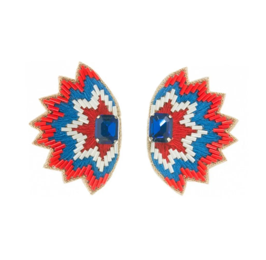 Soho Studs in Red, White and Blue