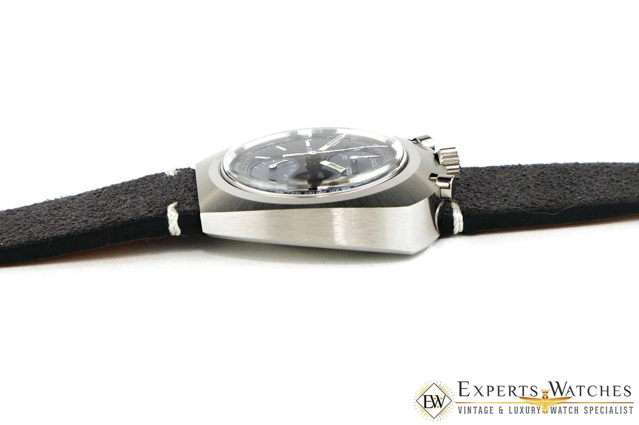 SOLD!!!  Serviced Vintage 1970's Lemania BullHead Chronograph 872 Omega 930 Watch CPO