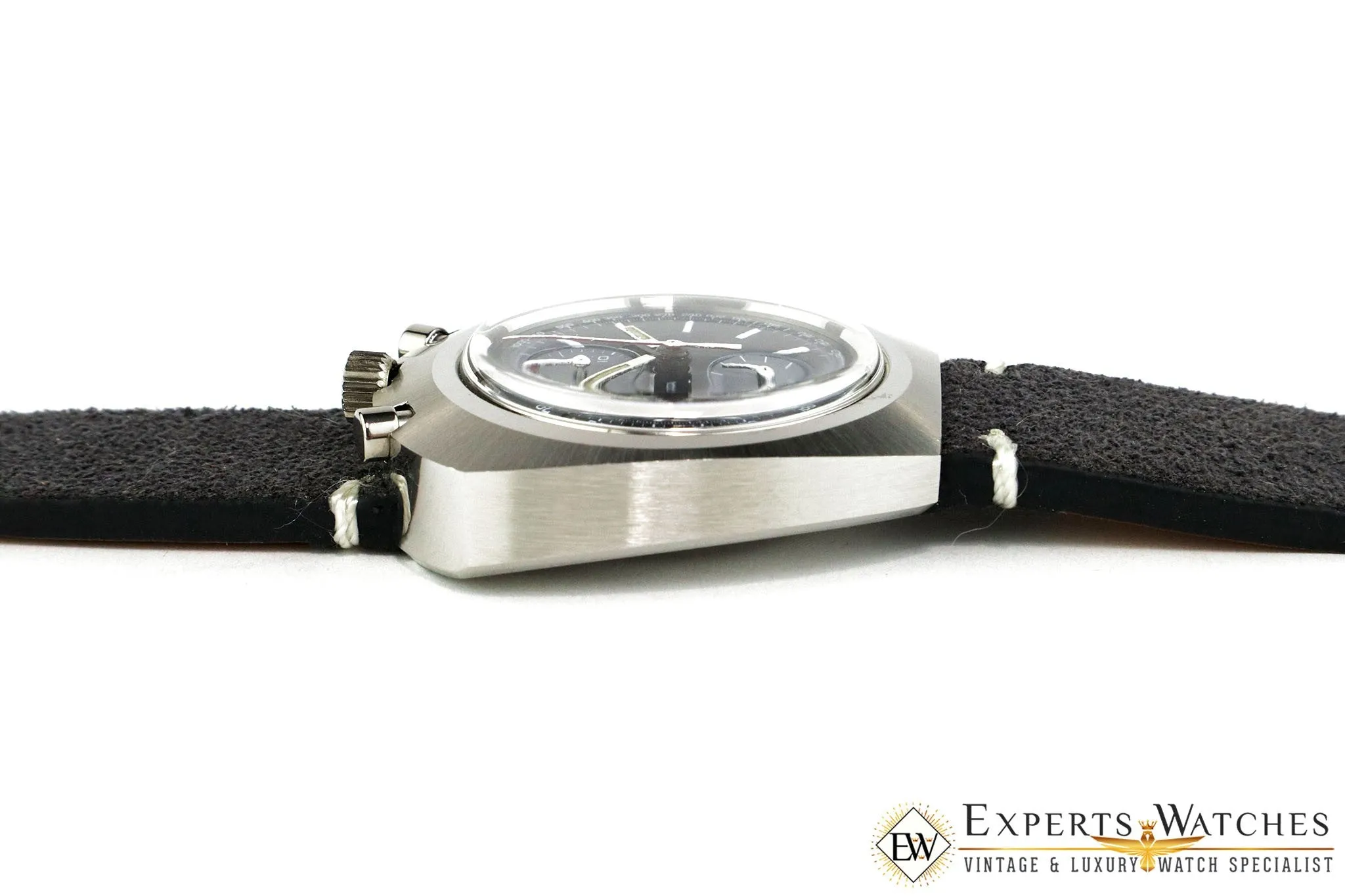 SOLD!!!  Serviced Vintage 1970's Lemania BullHead Chronograph 872 Omega 930 Watch CPO